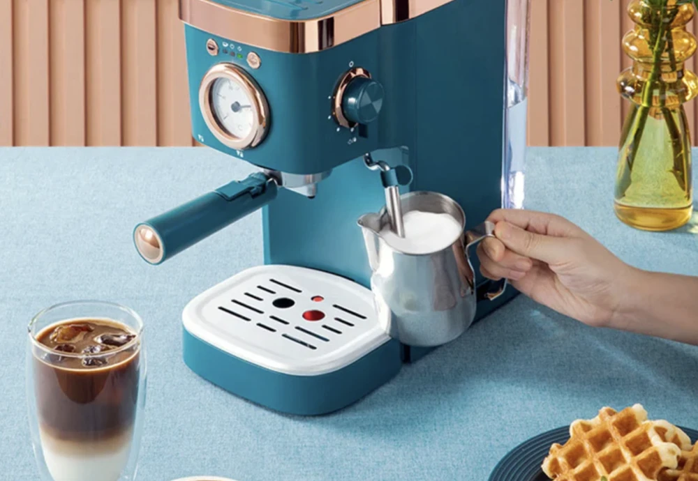 espresso machine with milk foamer