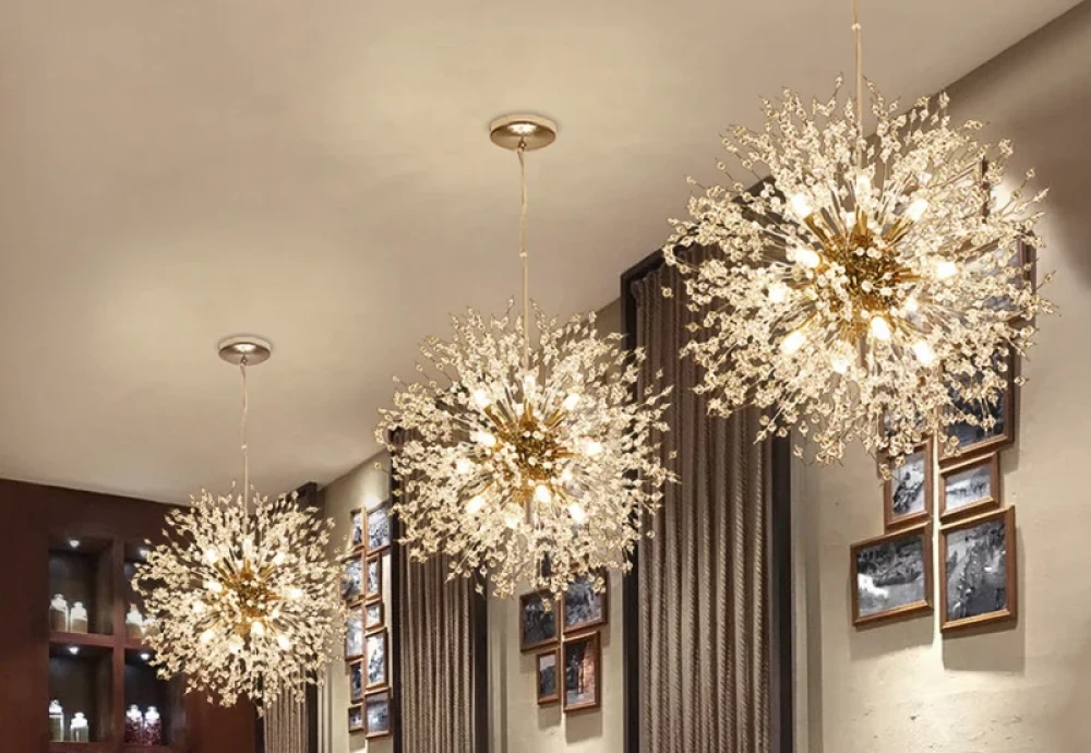 modern crystal flush mount chandelier